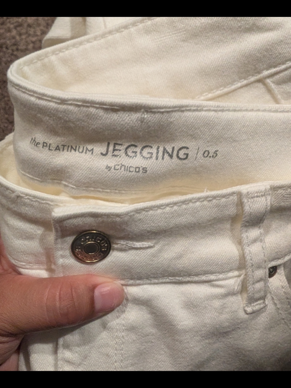 Chico's The Platinum Ivory White Jeggings